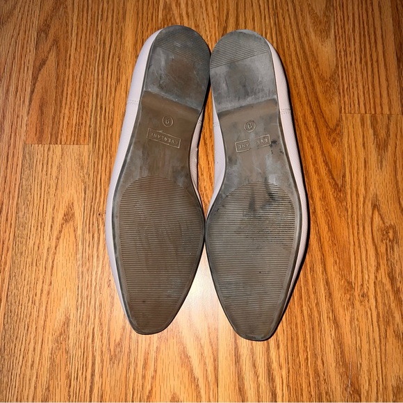 Everlane Blush Pink Leather Tapered Day Glove Ballerina Flats Square Toe Sz 9 - Picture 6 of 8